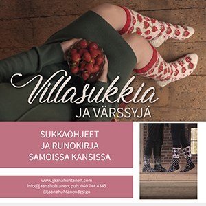 Villasukkia ja värssyjä sukkaohjekirja