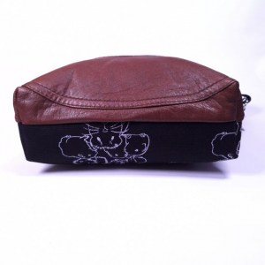 Kuikuttajat-olkalaukku, kierrätysnahkaa